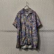 画像1: Y's - 90's Rayon Aloha Shirt (Blue) (1)