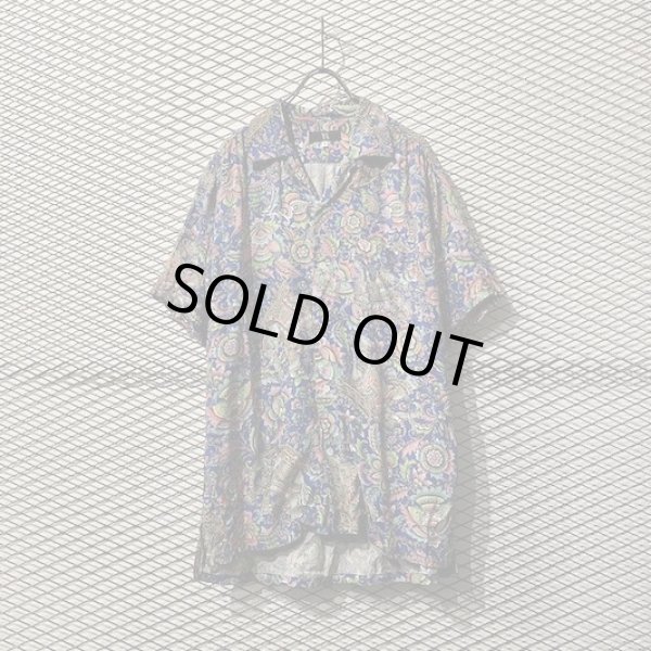 画像1: Y's - 90's Rayon Aloha Shirt (Blue) (1)