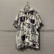 画像1: DOUBLE RAINBOUU - Multi Pattern Open Collar Shirt (1)