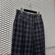 画像6: COMME des GARCONS - 1-Tuck Check Wide Slacks (6)