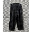 画像1: COMME des GARCONS - 1-Tuck Check Wide Slacks (1)