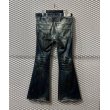 画像5: TORNADO MART - Lace-up Flared Denim Pants (5)