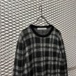 画像2: JOHN LAWRENCE SULLIVAN - Cashmere Blend Check Knit (2)