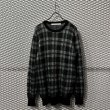 画像1: JOHN LAWRENCE SULLIVAN - Cashmere Blend Check Knit (1)