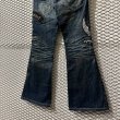 画像7: TORNADO MART - Patch Flare Denim Pants (7)