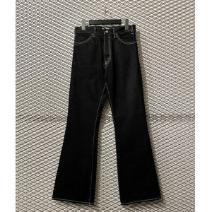 画像: yotsuba - Flared Denim Pants (Black)