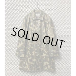 画像: COMME des GARCONS SHIRT - Camouflage Fake Leather Soutiencollar Coat