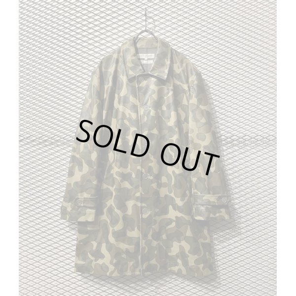 画像1: COMME des GARCONS SHIRT - Camouflage Fake Leather Soutiencollar Coat (1)