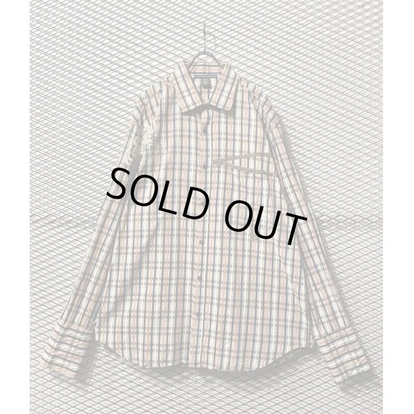 画像1: MARITHE + FRANCOIS GIRBAUD - Over Check Shirt (XXXL) (1)