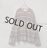 画像: RALPH LAUREN - Border Henley Neck Knit (XXL)