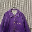 画像4: Used - 80's Arch Logo Embroidery Corduroy Jacket (4)