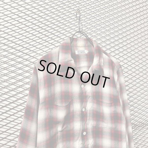 画像2: HYSTERIC GLAMOUR - Shadow Check Rayon Open Collar Shirt (2)