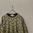 画像4: VALENTINO - 90's Geometric Pattern Over Knit (4)