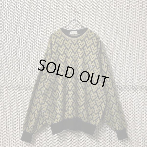 画像1: VALENTINO - 90's Geometric Pattern Over Knit (1)