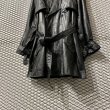 画像3: Used - 90's Cow Leather Trench Coat (3)