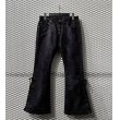 画像1: TORNADO MART - Lace-up Fake Suede Flared Pants (1)