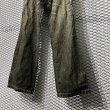 画像4: U.S.A Vintage - Leather ＆ Fringe Flared Denim Pants (4)