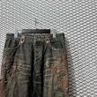 画像5: U.S.A Vintage - Leather ＆ Fringe Flared Denim Pants (5)