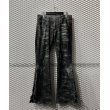 画像1: TORNDO MART - Python Lace-up Flared Denim Pants (1)