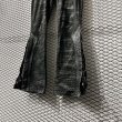 画像3: TORNDO MART - Python Lace-up Flared Denim Pants (3)