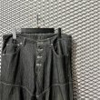 画像4: TORNADO MART - Lace-up Flared Denim Pants (4)