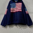 画像3: RUMINAHUI - Hairy Stars and Stripes Hoodie (Navy) (3)