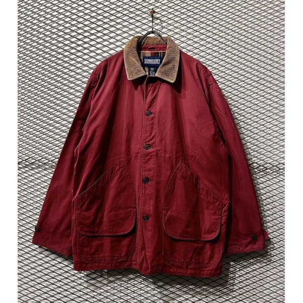 画像1: LANDS' END - Corduroy Switching Coverall Jacket (1)