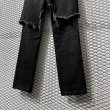 画像7: BLACK TAI - Docking Layered Denim Pants (Black) (7)