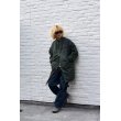 画像10: NEON SIGN - Over Long MA-1 Jacket (Khaki) (10)