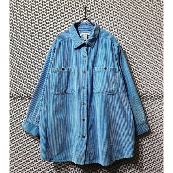 画像1: Roaman - Wide Ridge Over Corduroy Shirt (2X) (1)