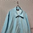 画像2: BRIGGS - Fake Suede Zip-up Jacket (Light Blue) (2)