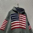 画像2: RUMINAHUI - Hairy Stars and Stripes Hoodie (Gray) (2)