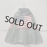 画像: RUMINAHUI - Hairy Stars and Stripes Hoodie (Gray)