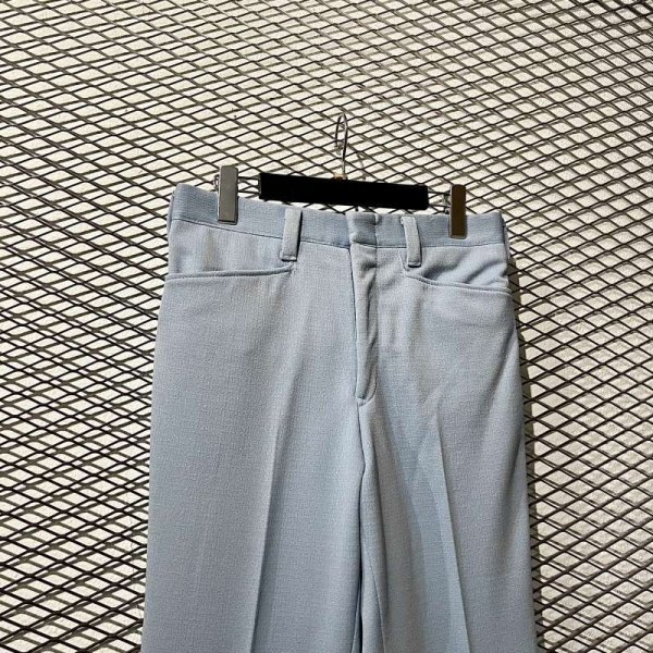 画像2: HARRIS CASUAL - Flared Slacks (Light Blue) (2)