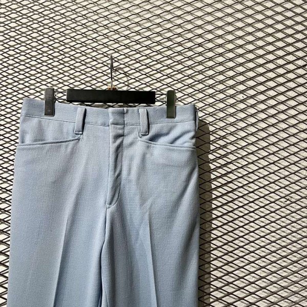 画像4: HARRIS CASUAL - Flared Slacks (Light Blue) (4)