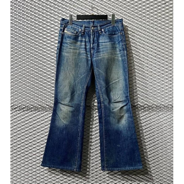 画像1: DIESEL - Flared Denim Pants (1)