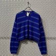 画像1: COMME des GARCONS - 80's Border V-neck Knit (1)