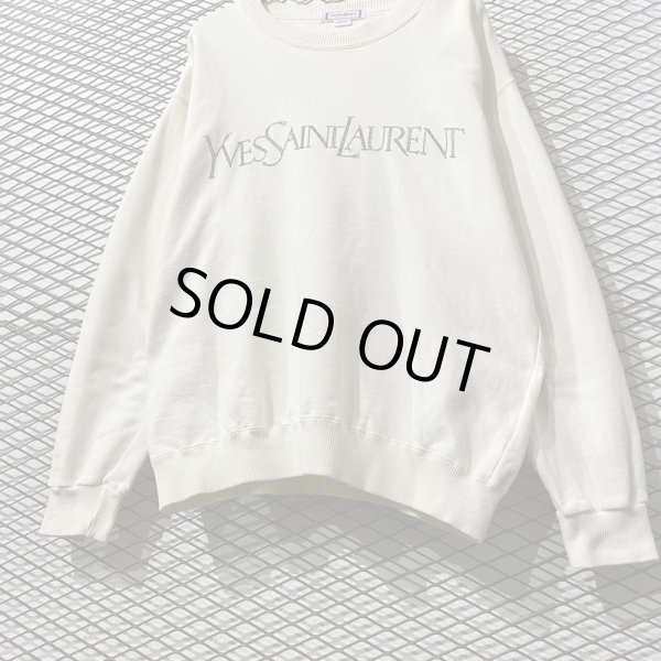 画像3: Yves Saint Laurent - 90's Logo Embroidery Sweat (3)