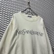 画像2: Yves Saint Laurent - 90's Logo Embroidery Sweat (2)