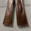 画像3: TORNADO MART - Cow Leather Flared Pants (3)