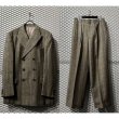 画像1: MEN'S BIGI - 90's Check Double Tailored Setup (1)