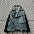 画像1: JUVENILE HALL ROLLCALL - Denim x Leather Riders Jacket (1)