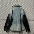 画像6: JUVENILE HALL ROLLCALL - Denim x Leather Riders Jacket (6)