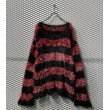 画像1: NUMBER (N)INE - "Kurt Cobain" Border Over Knit (1)