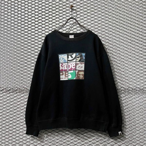 画像1: A BATHING APE - Frame Division Sweat (1)