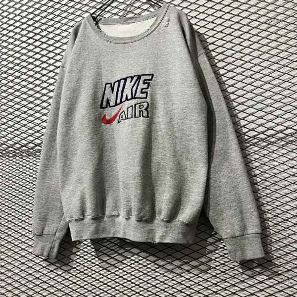 画像3: NIKE - 90's Logo Embroidery Sweat (BORO) (3)