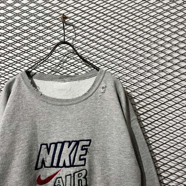 画像4: NIKE - 90's Logo Embroidery Sweat (BORO) (4)