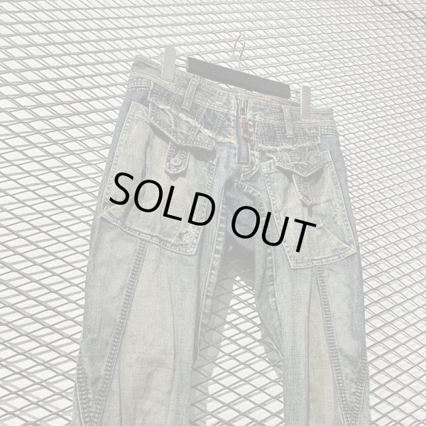 画像2: MARITHE + FRANCOIS GIRBAUD - 90's 3D Cut Denim Pants (2)