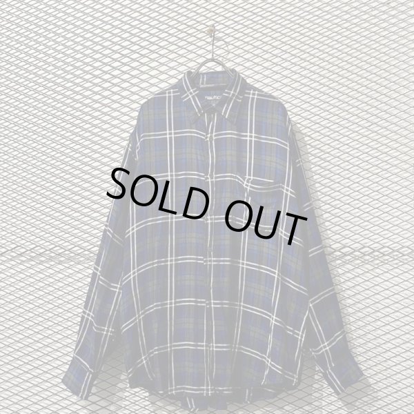 画像1: NAUTICA - Check Rayon Shirt (1)