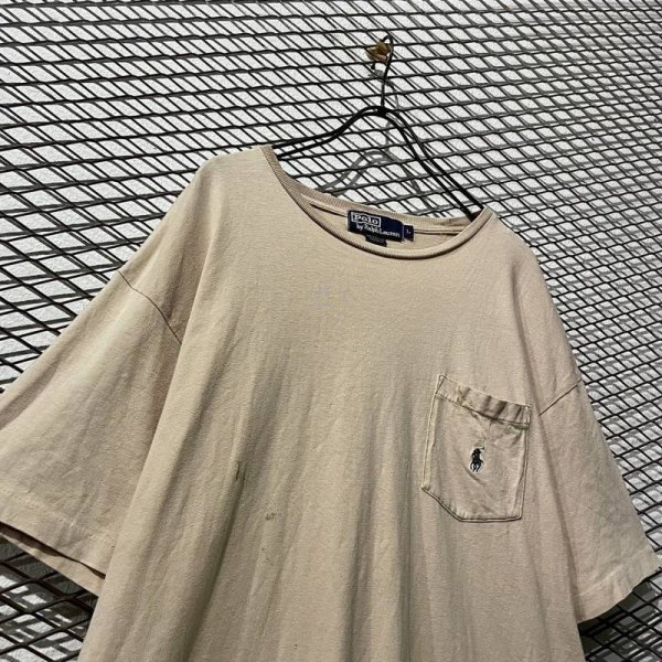 画像2: POLO RALPH LAUREN - 90's Pocket Tee (BORO) (2)